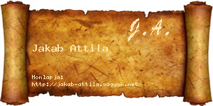 Jakab Attila névjegykártya